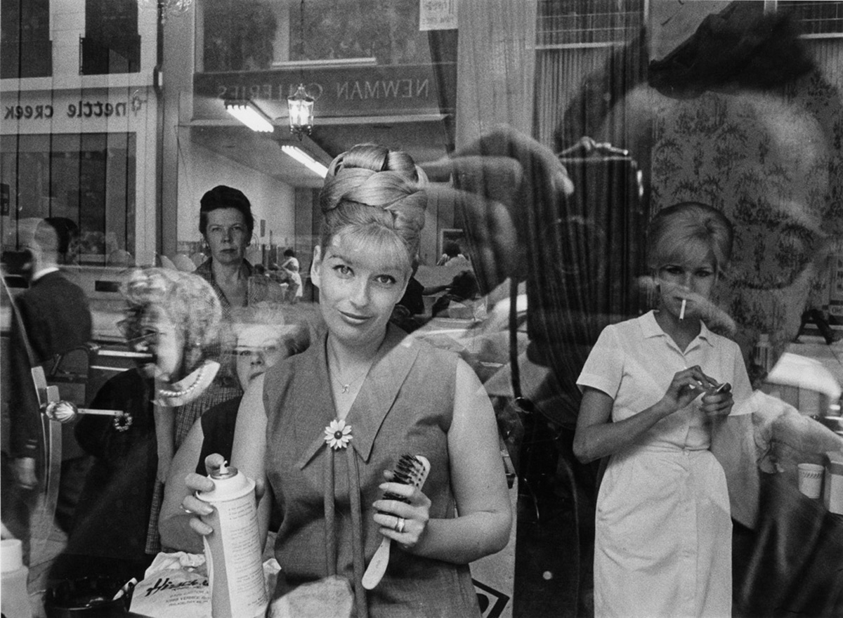 Beauty Parlor Window, Philadelphia, 1964 photographed with the Olympus Pen camera