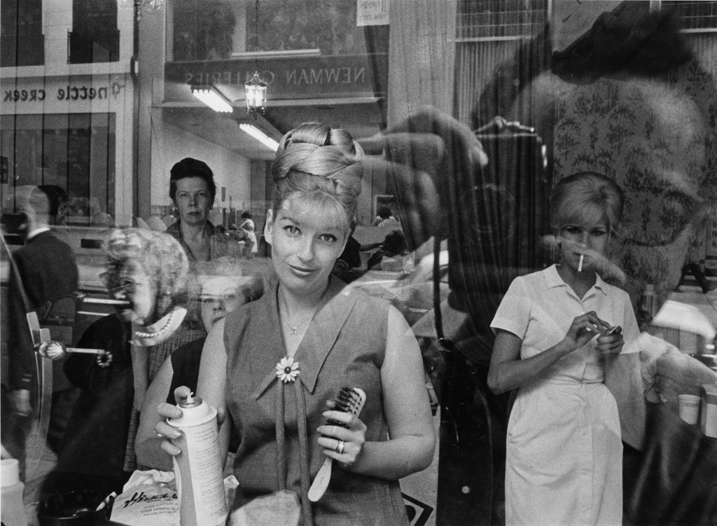 Beauty parlor window, 1965