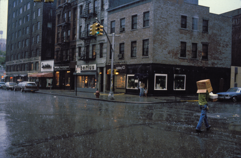 Box umbrella, New York, 1986