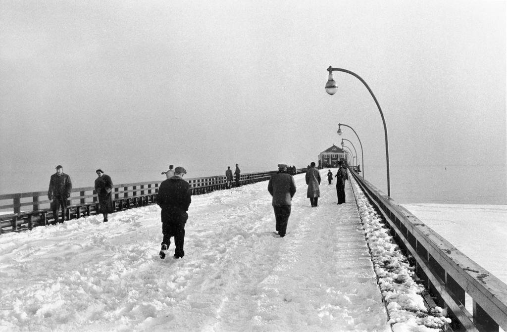 Steeplechase Pier in winter, 1955