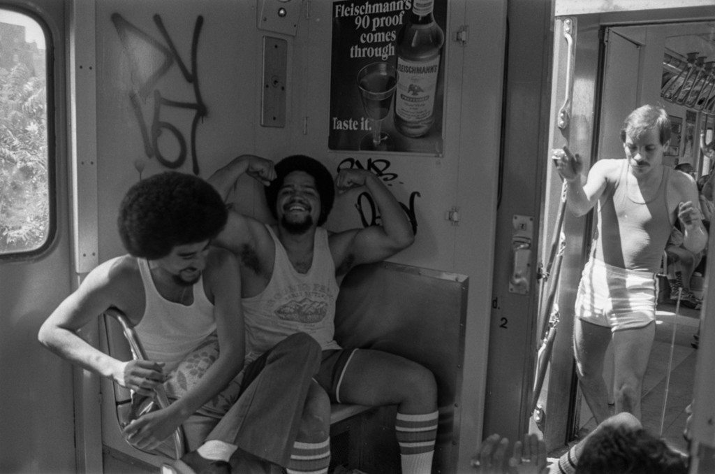 Flexing on the subway, 1977