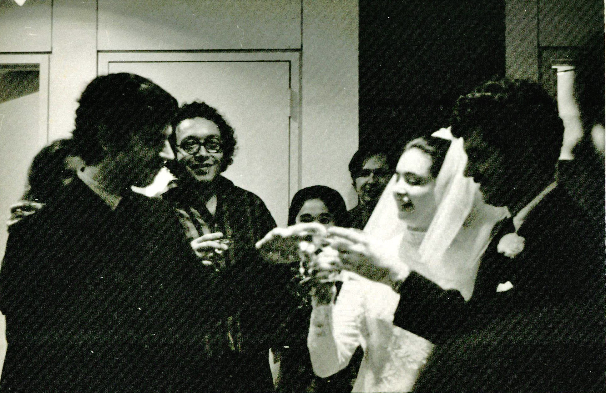 At the wedding of Judith and Oscar Marti  11/2/ 1969 at the United Nations Chapel. © Kurt Grishman.  Judith is a professor emeritus of anthropology at the University of California Northridge.  