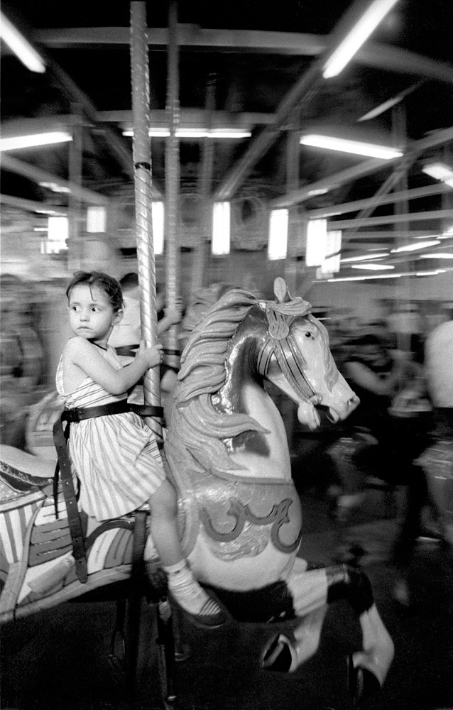 Girl on Merry-go-round, 1957. One of the other images that sold well!