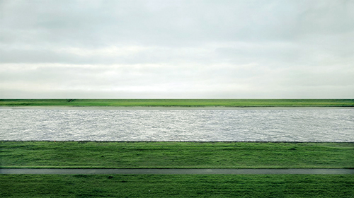 Rhein II, 1999, © Andreas Gursky, sold for 4.2$ million in 2011. 