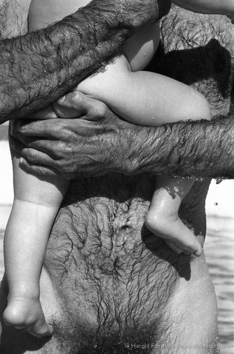 In dad's arms, Ibiza, 1987