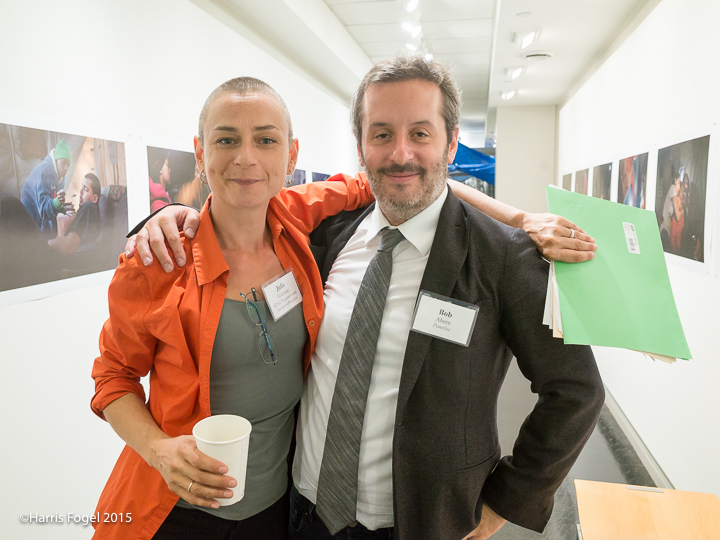 Julie Grahame with Bob Ahern, Director of Archive Photography at Getty, © Harris Fogel