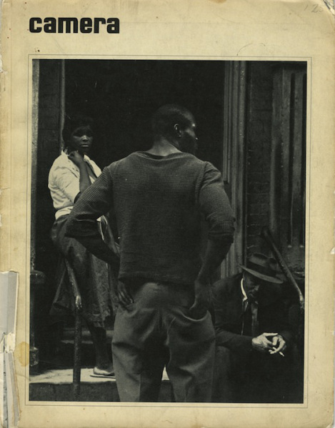 Cover of Camera Magazine, 1966 (no. 7) Title of photo: John Henry, Lower East Side, New York, 1960, Photo by Louis Draper, 1960. 