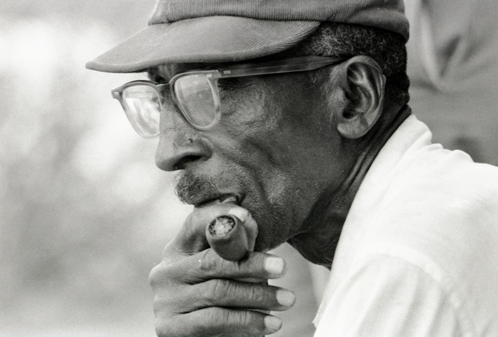Man smoking pipe, Hattiesburg, MS, 1964, © Herbert Randall