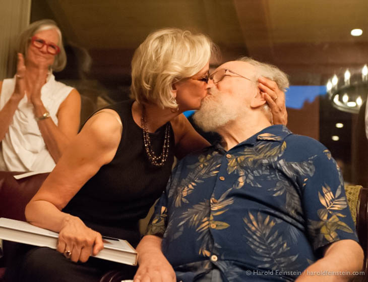 Judith and Harold share a kiss at Harold's Tribute party, 2014, © Ryan Sanborn